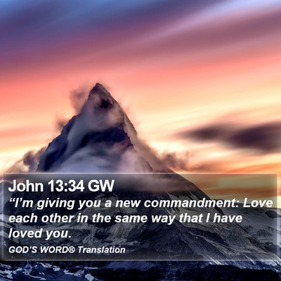 John 13:34 GW Bible Verse Image