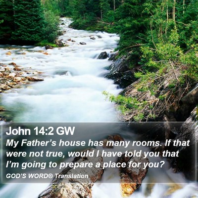 John 14:2 GW Bible Verse Image
