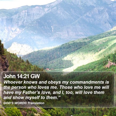 John 14:21 GW Bible Verse Image