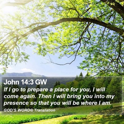 John 14:3 GW Bible Verse Image