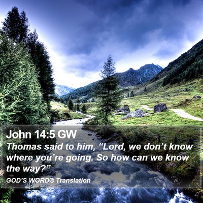 John 14:5 GW Bible Verse Image