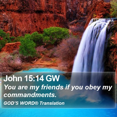 John 15:14 GW Bible Verse Image