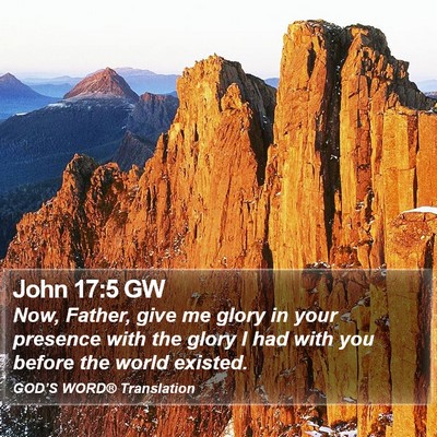 John 17:5 GW Bible Verse Image
