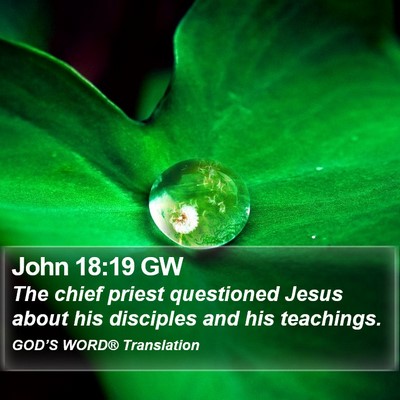John 18:19 GW Bible Verse Image