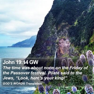 John 19:14 GW Bible Verse Image
