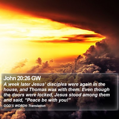 John 20:26 GW Bible Verse Image