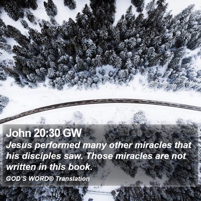 John 20:30 GW Bible Verse Image