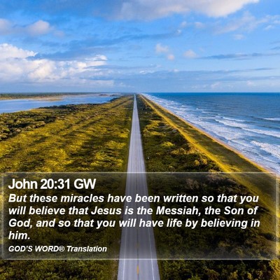 John 20:31 GW Bible Verse Image