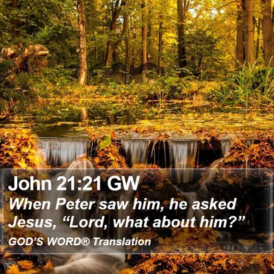John 21:21 GW Bible Verse Image