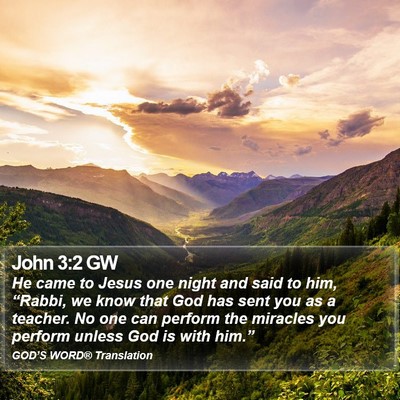 John 3:2 GW Bible Verse Image