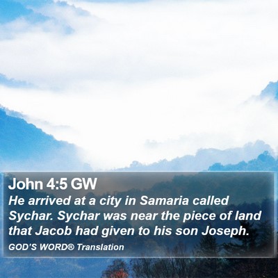 John 4:5 GW Bible Verse Image