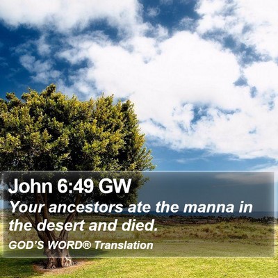 John 6:49 GW Bible Verse Image