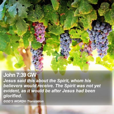John 7:39 GW Bible Verse Image