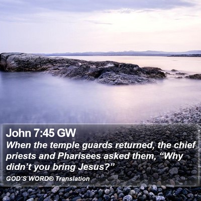 John 7:45 GW Bible Verse Image