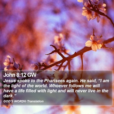 John 8:12 GW Bible Verse Image