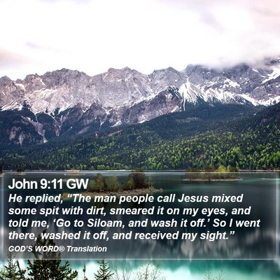 John 9:11 GW Bible Verse Image