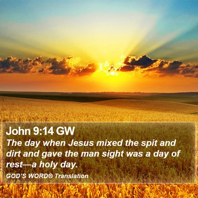 John 9:14 GW Bible Verse Image