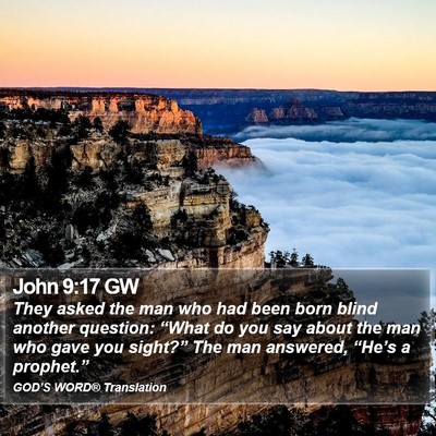 John 9:17 GW Bible Verse Image