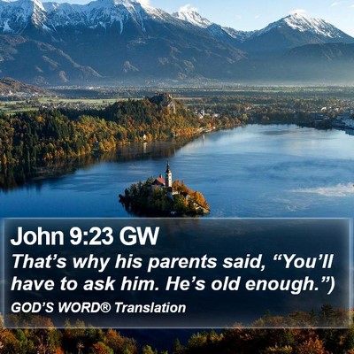 John 9:23 GW Bible Verse Image