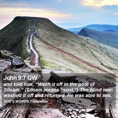 John 9:7 GW Bible Verse Image