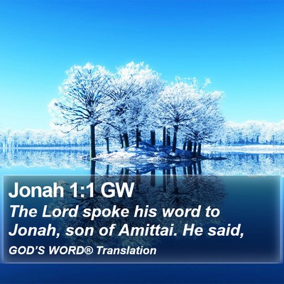 Jonah 1:1 GW Bible Verse Image