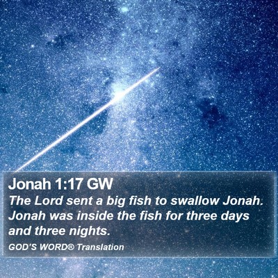 Jonah 1:17 GW Bible Verse Image