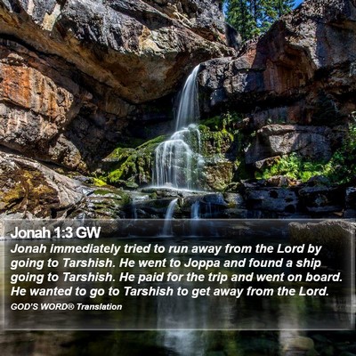 Jonah 1:3 GW Bible Verse Image
