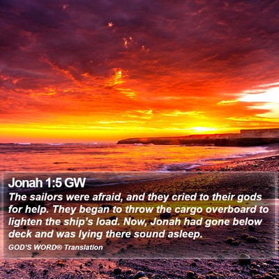 Jonah 1:5 GW Bible Verse Image