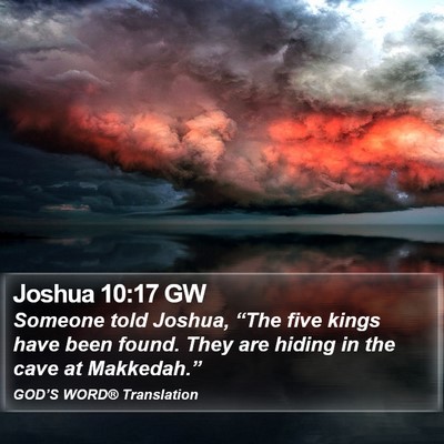 Joshua 10:17 GW Bible Verse Image
