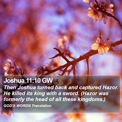 Joshua 11:10 GW Bible Verse Image