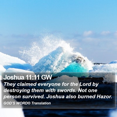 Joshua 11:11 GW Bible Verse Image