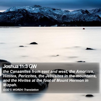 Joshua 11:3 GW Bible Verse Image