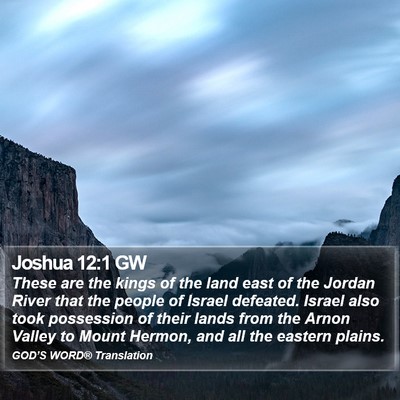 Joshua 12:1 GW Bible Verse Image