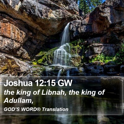 Joshua 12:15 GW Bible Verse Image