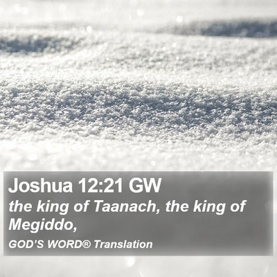 Joshua 12:21 GW Bible Verse Image