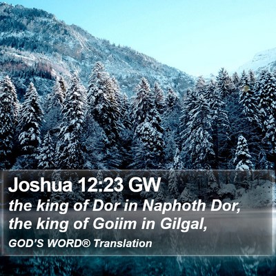 Joshua 12:23 GW Bible Verse Image