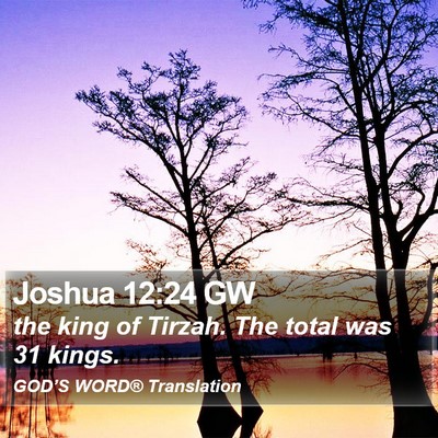 Joshua 12:24 GW Bible Verse Image