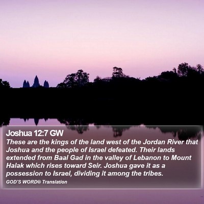 Joshua 12:7 GW Bible Verse Image