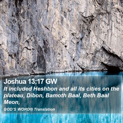 Joshua 13:17 GW Bible Verse Image