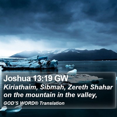 Joshua 13:19 GW Bible Verse Image