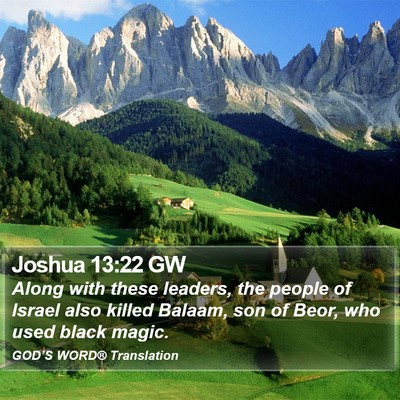 Joshua 13:22 GW Bible Verse Image