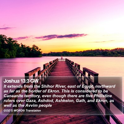 Joshua 13:3 GW Bible Verse Image