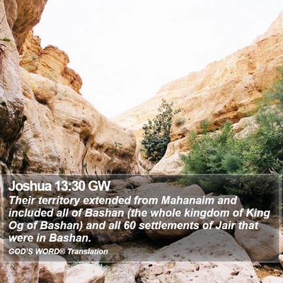 Joshua 13:30 GW Bible Verse Image