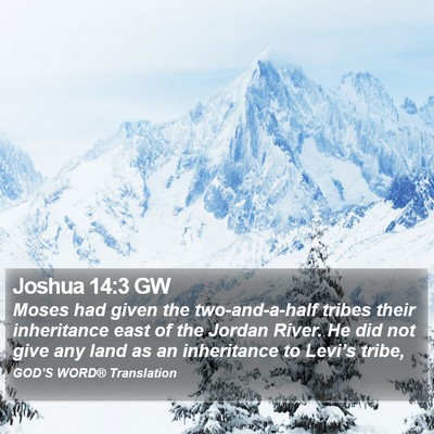 Joshua 14:3 GW Bible Verse Image