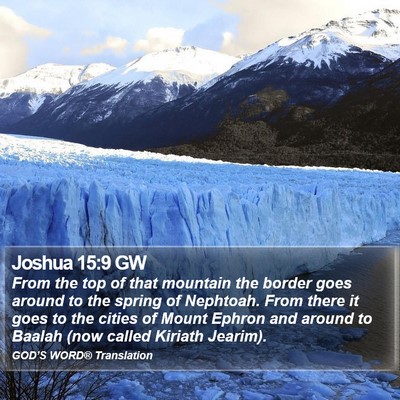 Joshua 15:9 GW Bible Verse Image