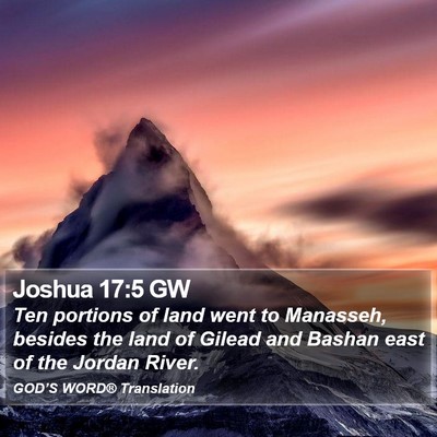 Joshua 17:5 GW Bible Verse Image