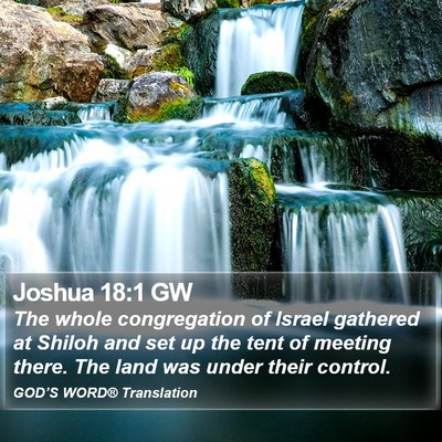 Joshua 18:1 GW Bible Verse Image