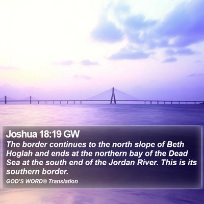 Joshua 18:19 GW Bible Verse Image