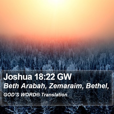 Joshua 18:22 GW Bible Verse Image