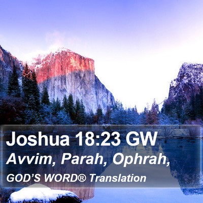 Joshua 18:23 GW Bible Verse Image